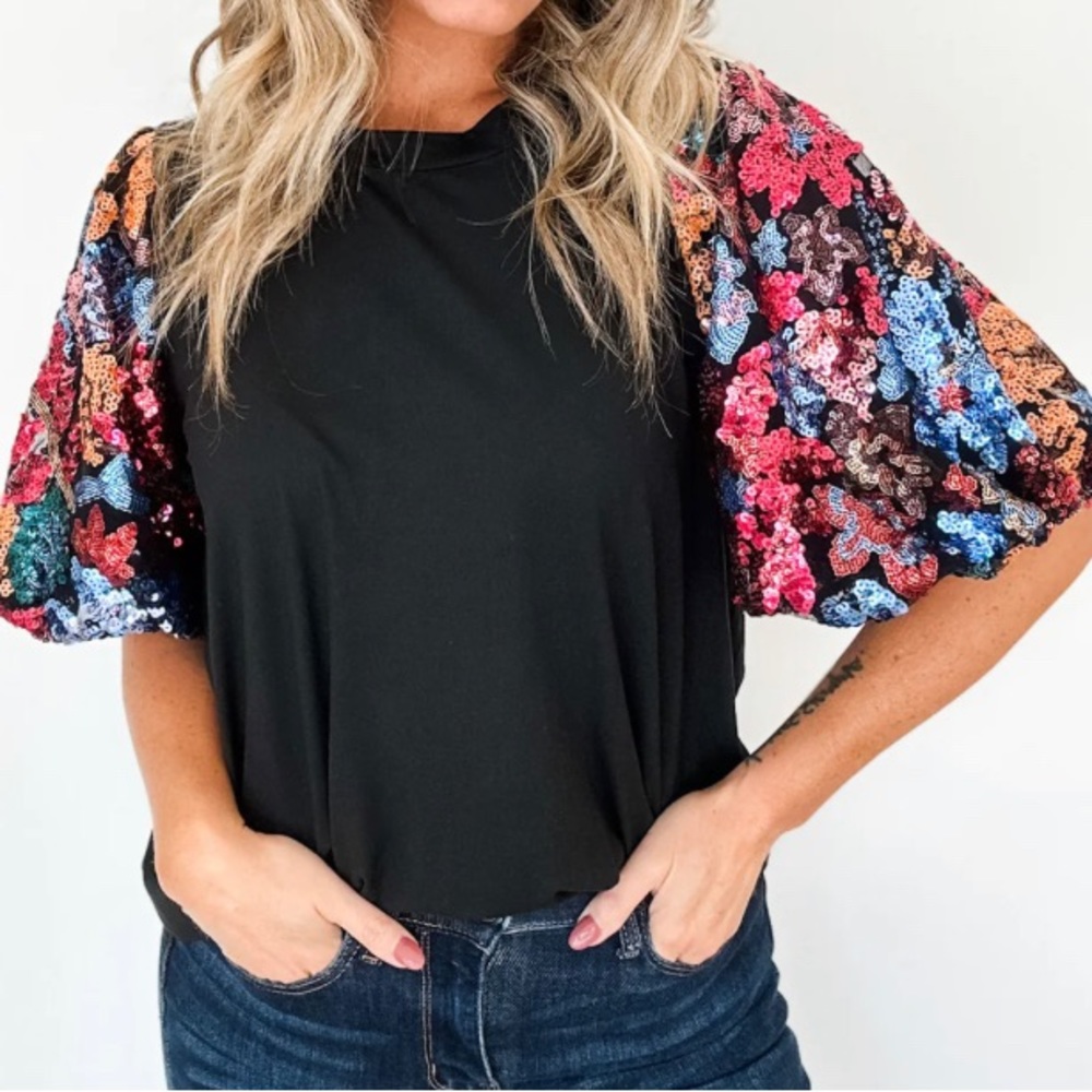 Sequins Haptics top size small